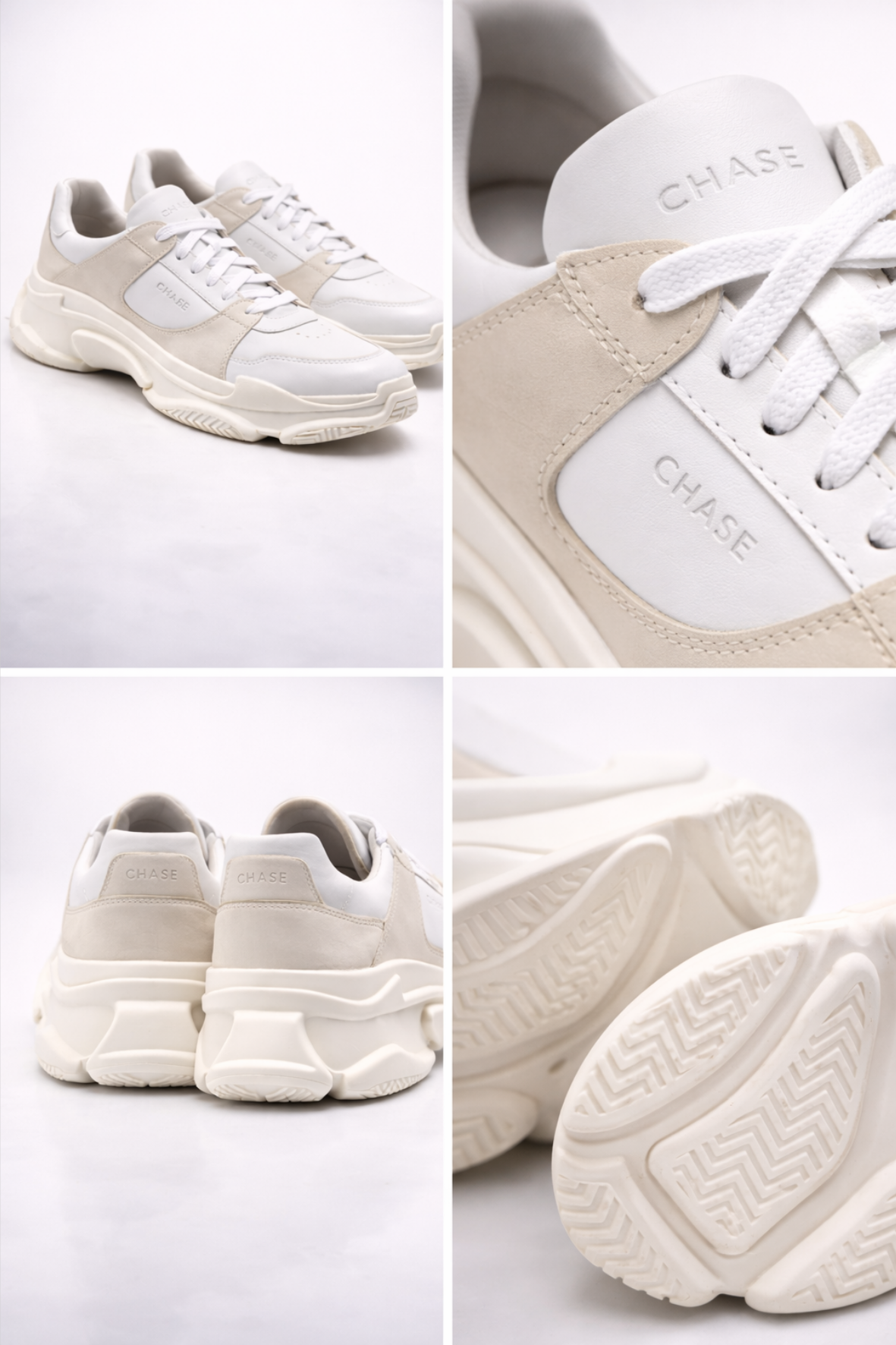 Chase Sneakers High White Gray
